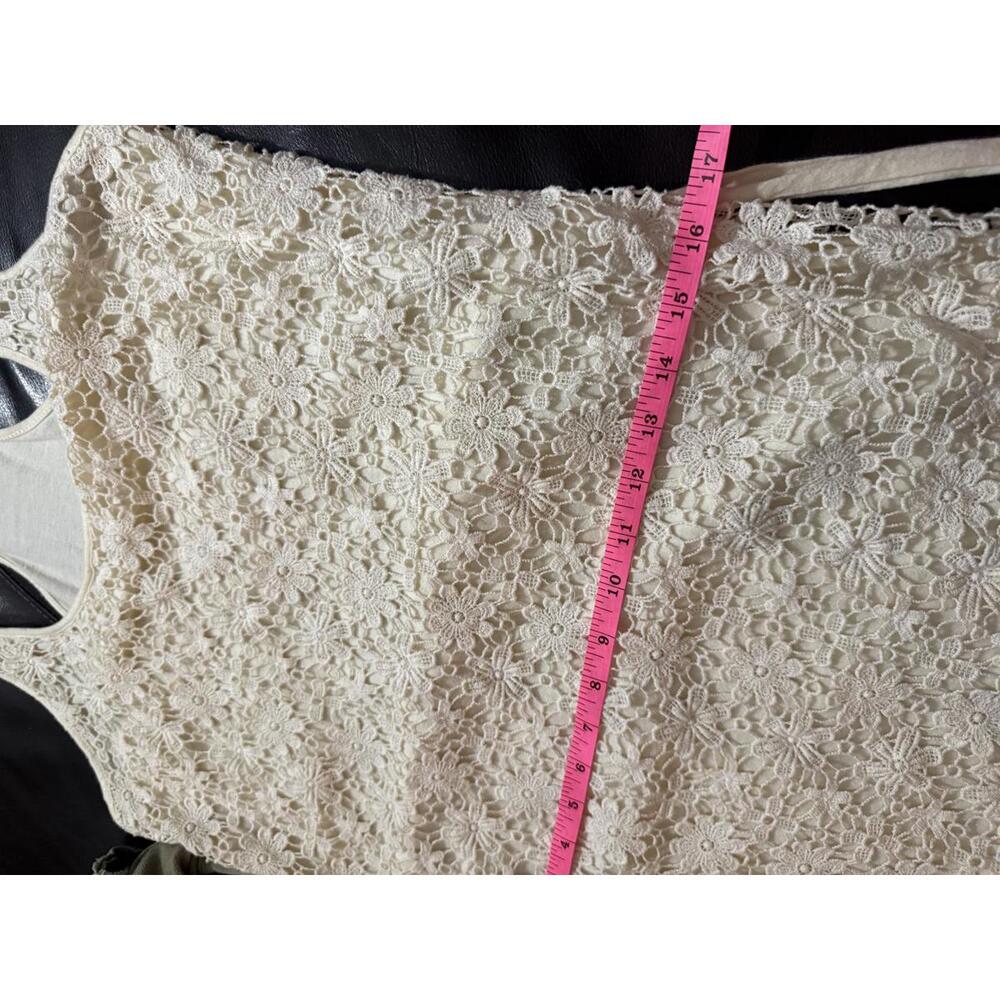 American Eagle Boho Floral Lace Racerback Mini Dress Size Medium - Picture 5 of 7